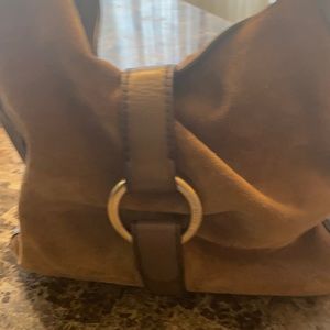 Leather large MK shoulder bag